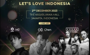 Line Up 'We Are All One" (WAAO) Lets Love Indonesia Pre-Christmas K-Pop Consert di Jakarta.