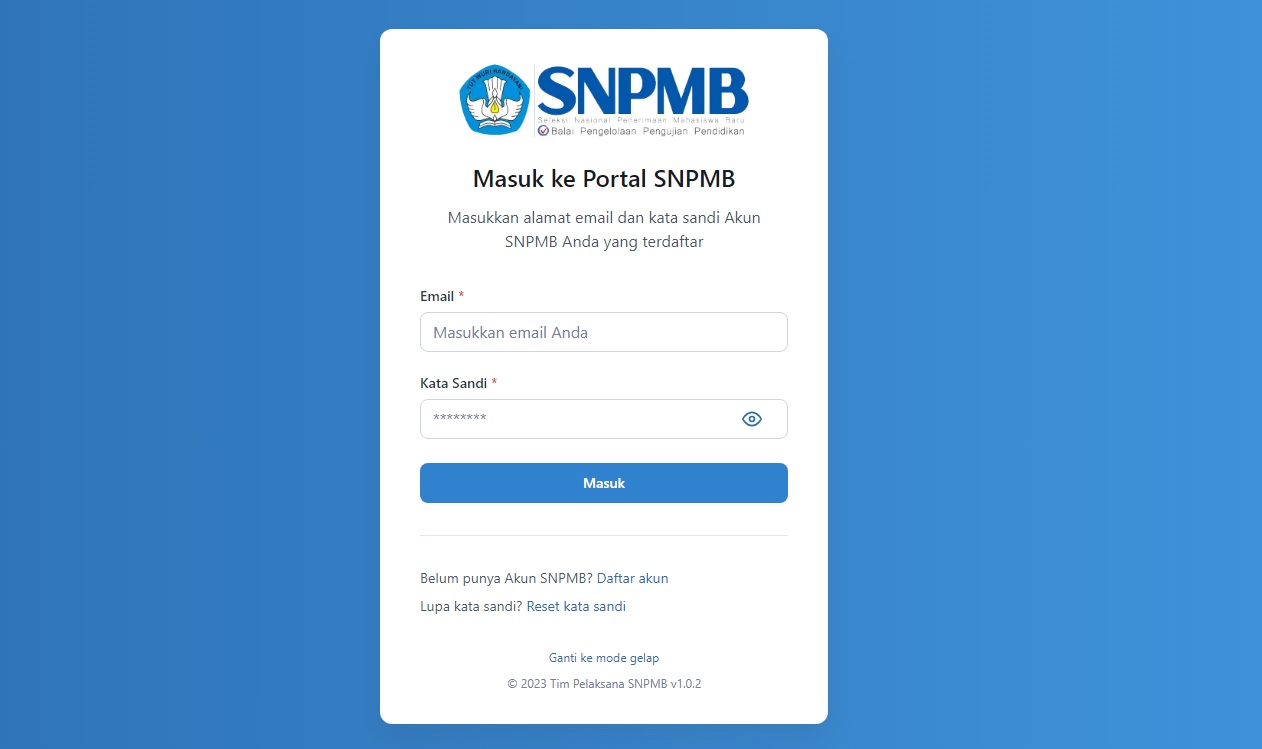 Jadwal Pembuatan Akun SNBP dan UTBK SNBT 2024/ Tangkap Layar Laman SNPMB