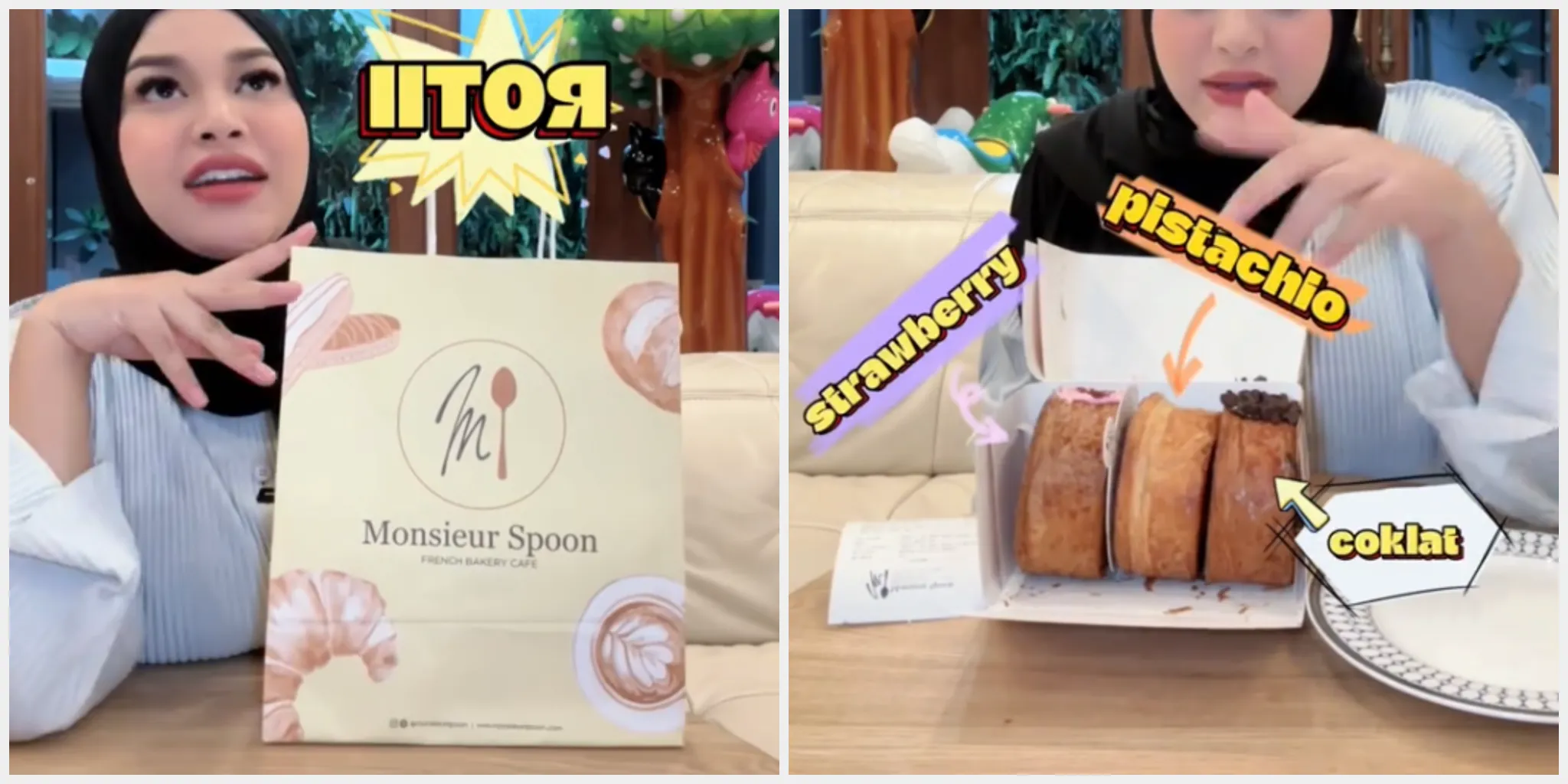 Viral Cromboloni dari Monsieur Spoon, Cek Daftar Outlet dan Harganya/ Kolase TikTok @aureliehermansyahatta