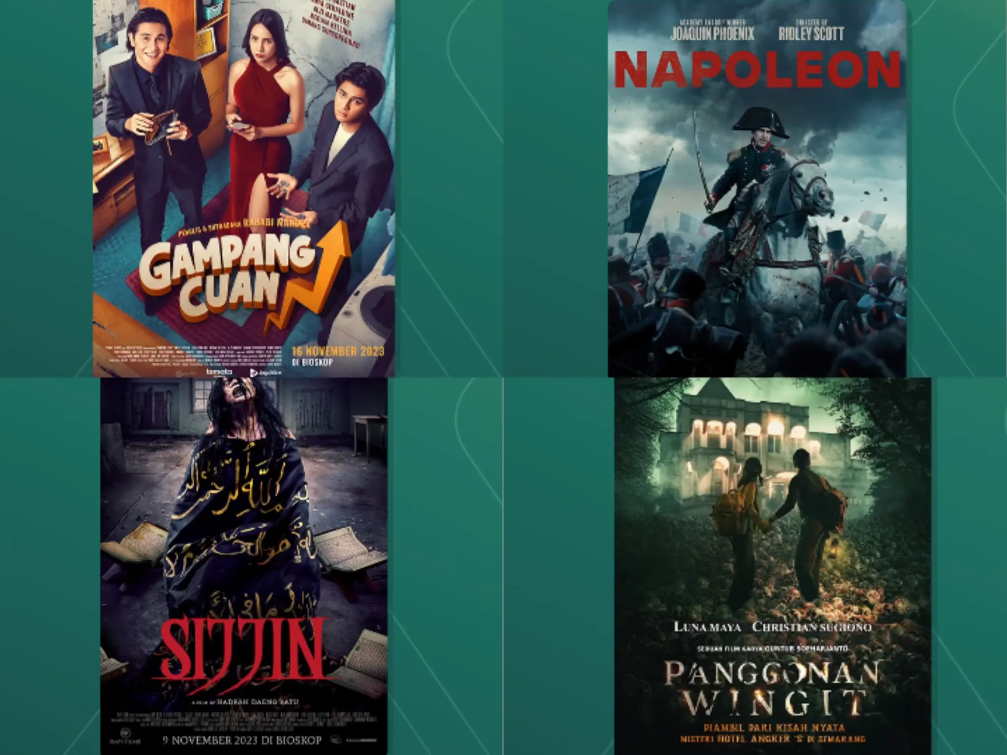 Cek 10 Daftar Film Sedang Tayang di XXI Desember 2023 Berikut Ini/ Kolase Instagram @cinema.21