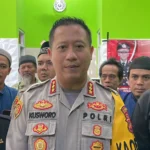 Kapolresta Bandung, Kombes Pol Kusworo Wibowo saat menghadiri Jumat Curhat Polresta Bandung. Foto Agi Jabar Ekspres