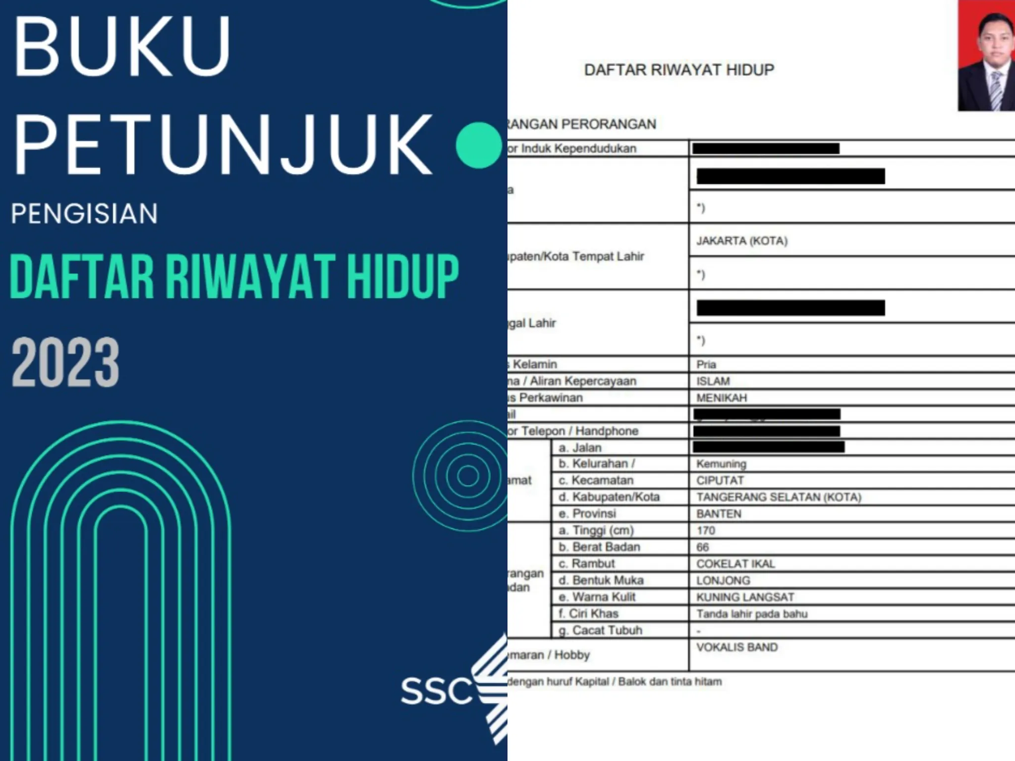 Link PDF Buku petunjuk Pengisian DRH PPPK 2023/ Kolase Buku Petunjuk DRH BKN