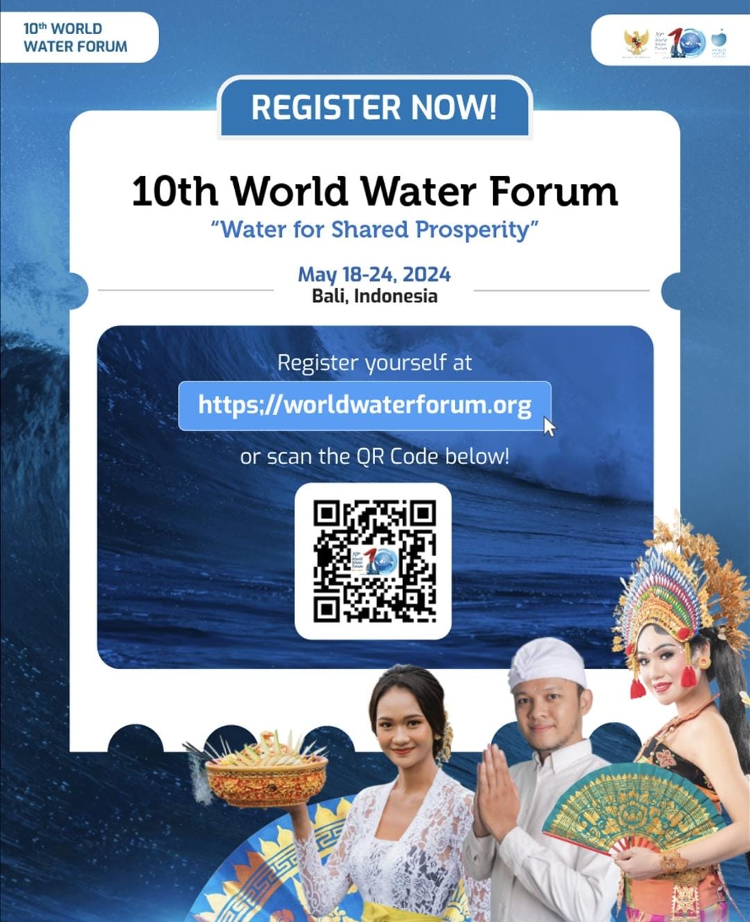 Indonesia Terpilih Sebagai Tuan Rumah World Water Forum 2024