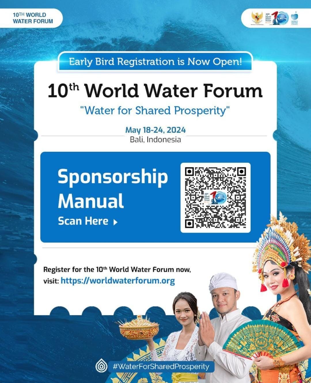 Indonesia Terpilih Sebagai Tuan Rumah World Water Forum 2024