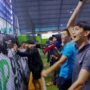 Pembina Baraja, M Rasyid Rajasa memberikan dukungan kepada semua tim turnamen futsal antarpelajar SMA se-Bandung dan Cimahi sebelum pentandingan dimulai.