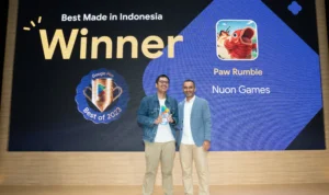 kreator gim Paw Rumble yang merupakan hasil binaan Telkom Indonesia dari Indigo Game berhasil sabet Google Play Best of 2023.