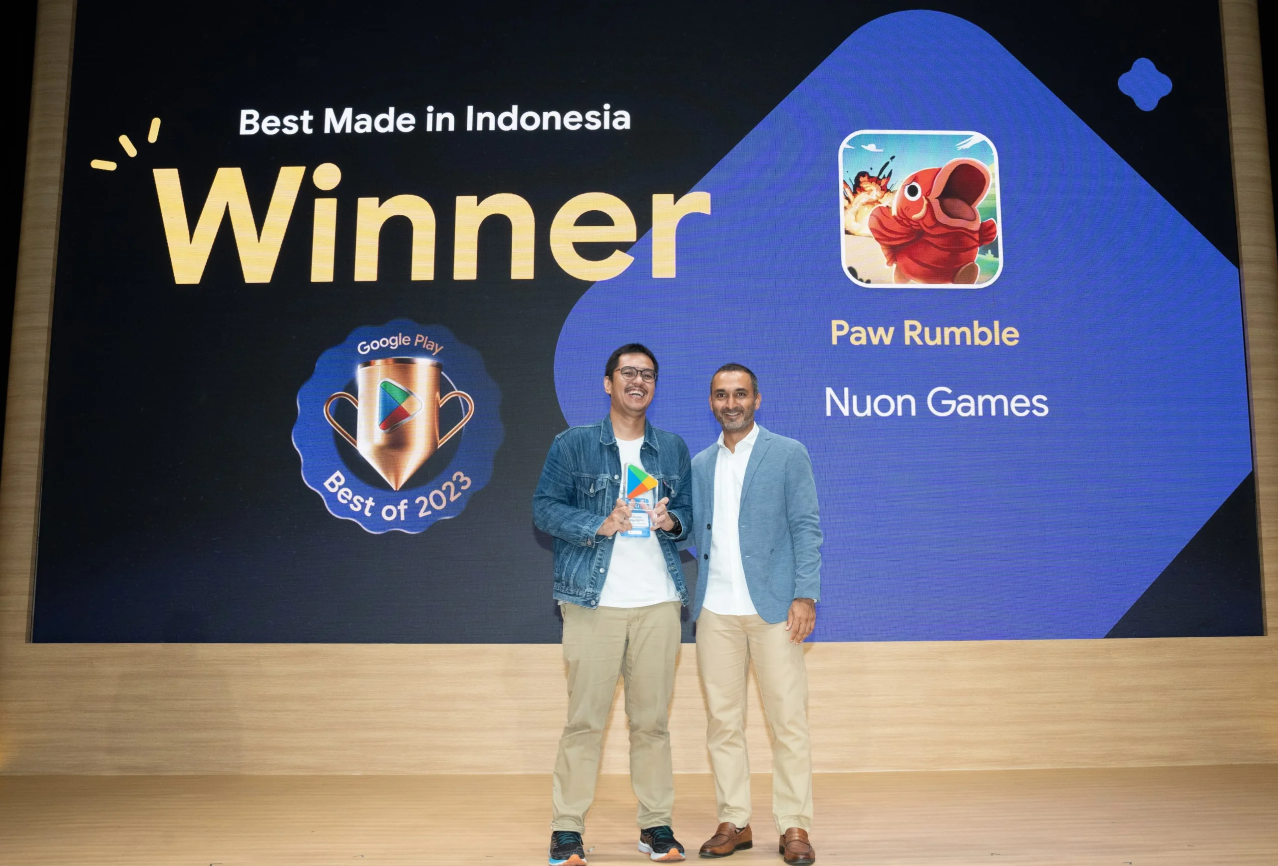 kreator gim Paw Rumble yang merupakan hasil binaan Telkom Indonesia dari Indigo Game berhasil sabet Google Play Best of 2023.