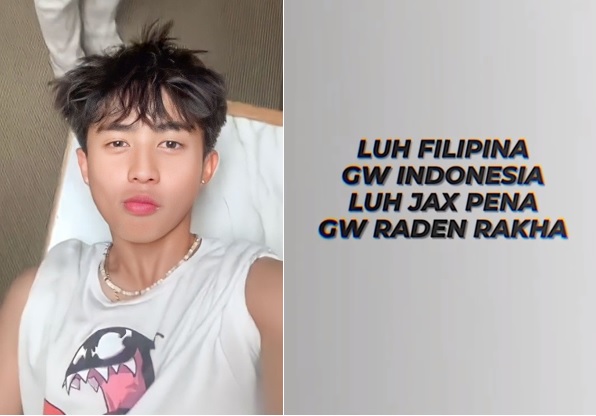Nama Jax Pena yang Trending seiring Viralnya hastag Lu Filipina Gw Indonesia. (tiktok)