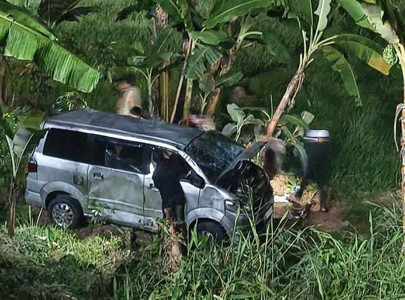 Kecelakaan di Cisarua Bogor, Mobil Terperosok ke Sawah, Begini Kronologisnya
