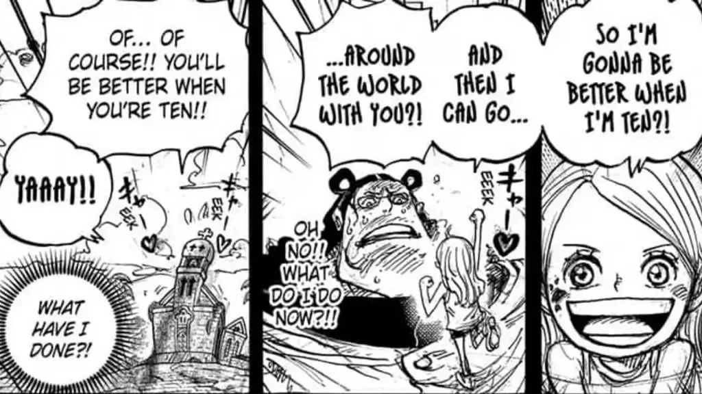 One Piece Chapter 1102 Spoiler, Akhir Kilas Balik Bonney dan Kuma