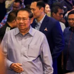 Susilo Bambang Yudhoyono turut hadir dalam Dialog Rakyat Partai Demokrat di Hotel el Royale, Jalan Merdeka, Kota Bandung. (Pandu Muslim/Jabar Ekspres)