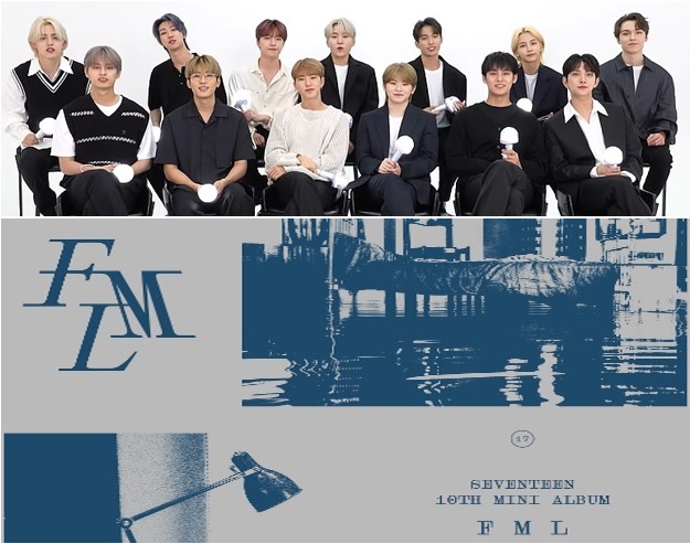 Album K-POP Paling laris 2023 diraih oleh Seventeen dengan album FML.