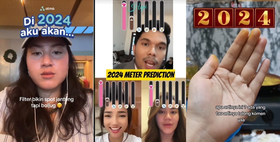 Beberapa filter tentang ramalan awal tahun yang banyak diikuti netizen.