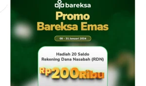 Promo gratis saldo Rp200 Ribud ari Bareksa.