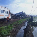 Kecelakaan Kereta Api Lokal dan Turangga di Cicalengka/ Istimewa