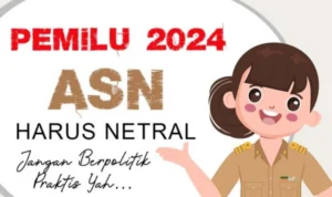 Poster ASN Netral Jelang Pemilu 2024/ Cek Larangan untuk ASN selama Pemilu di Bawah ini/ Dok. BKD DIY Yogyakarta