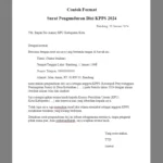 Contoh Format Surat Pengunduran Diri KPPS 2024