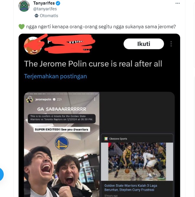 Jerome Polin Trending Topik Twitter! Ada Apa Lagi?