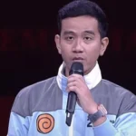 Cawapres Gibran Pakai Jaket Berlogo Naruto saat Debat Cawapres 2024/ Tangkap Layar YouTube KPU RI