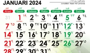 Kalender Bulan Januari 2024, Apakah Tanggal 2 Masih Libur? Yuk Cek!/ Dok. Direktorat Urusan Agama Islam dan Pembinaan Syariah