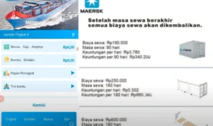 Terbongkar Aplikasi Penghasil Cuan MAERSK Scam Berkedok Investasi Kargo