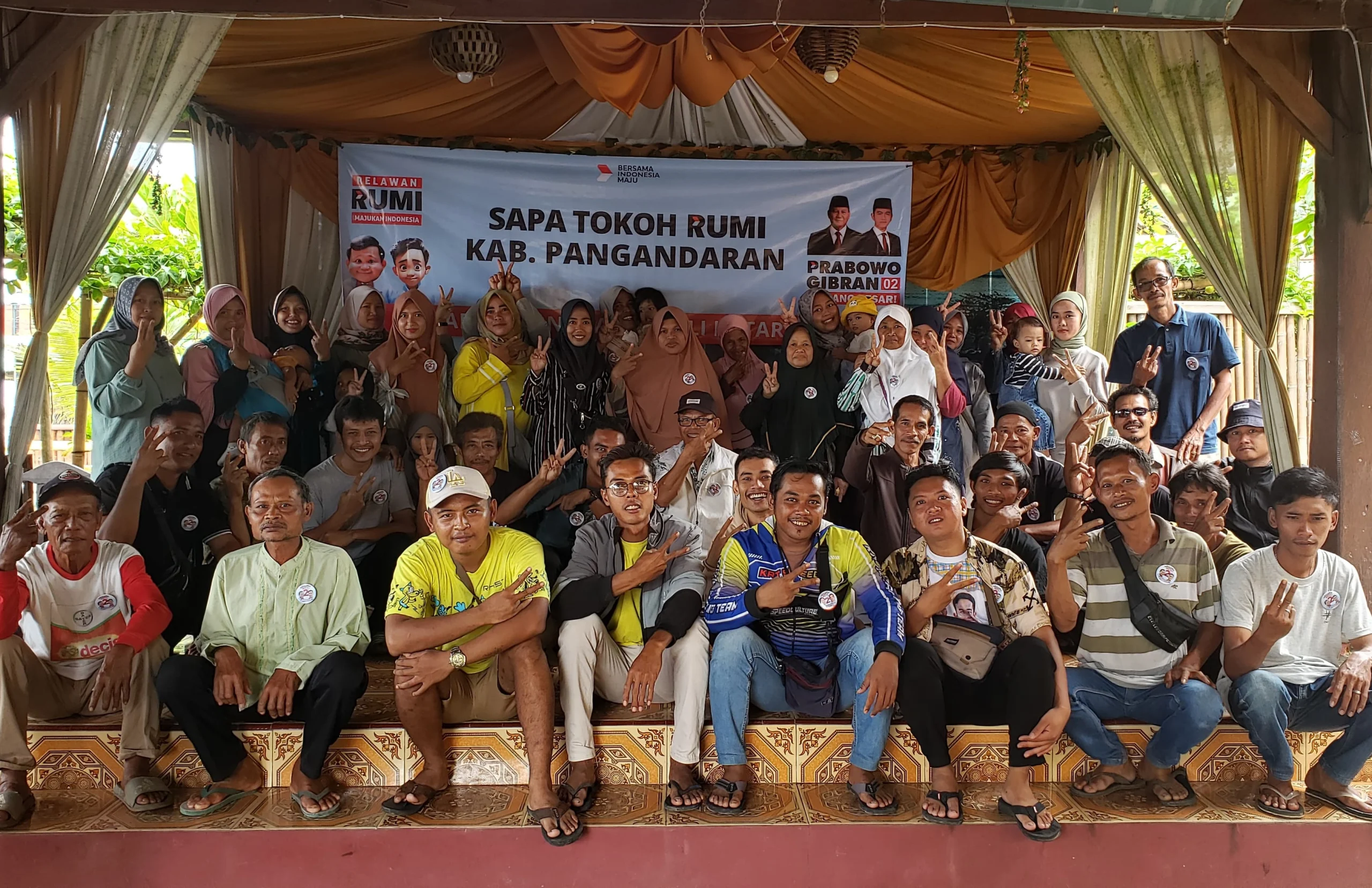 RUMI terus gencar melakukan sosialisasi untuk pemenangan Paslon Capres 02 Prabowo Subianto dan Gibran Rakabuming Raka di wilayah Jawa Barat.