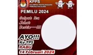 Contoh Twibbon KPPS tentang Pemilu 2024/ Twibbonize/ PPS MELATI II