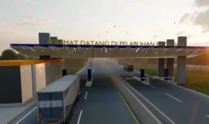 Desain pembangunan Jalan Tol Akses Pelabuhan Patimban.
