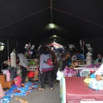 Ist. Suasana tenda pengungsian di Kabupaten Sumedang. Foto. Humas Pemprov Jabar.