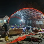 Suasana tenda pengungsian gempa Sumedang.