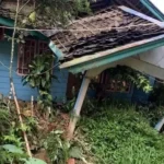 Puluhan rumah di dua dusun Desa Sukaresmi, Kecamatan Rongga, KBB mesti direlokasi akibat diterjang bencana pergerakan tanah. Rabu (3/1). Foto istimewa