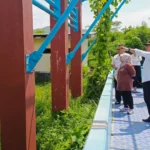 TERCENGANG: Pj Wali Kota Banjar baru-baru ini mengunjungi Banjar Water Park (BWP).