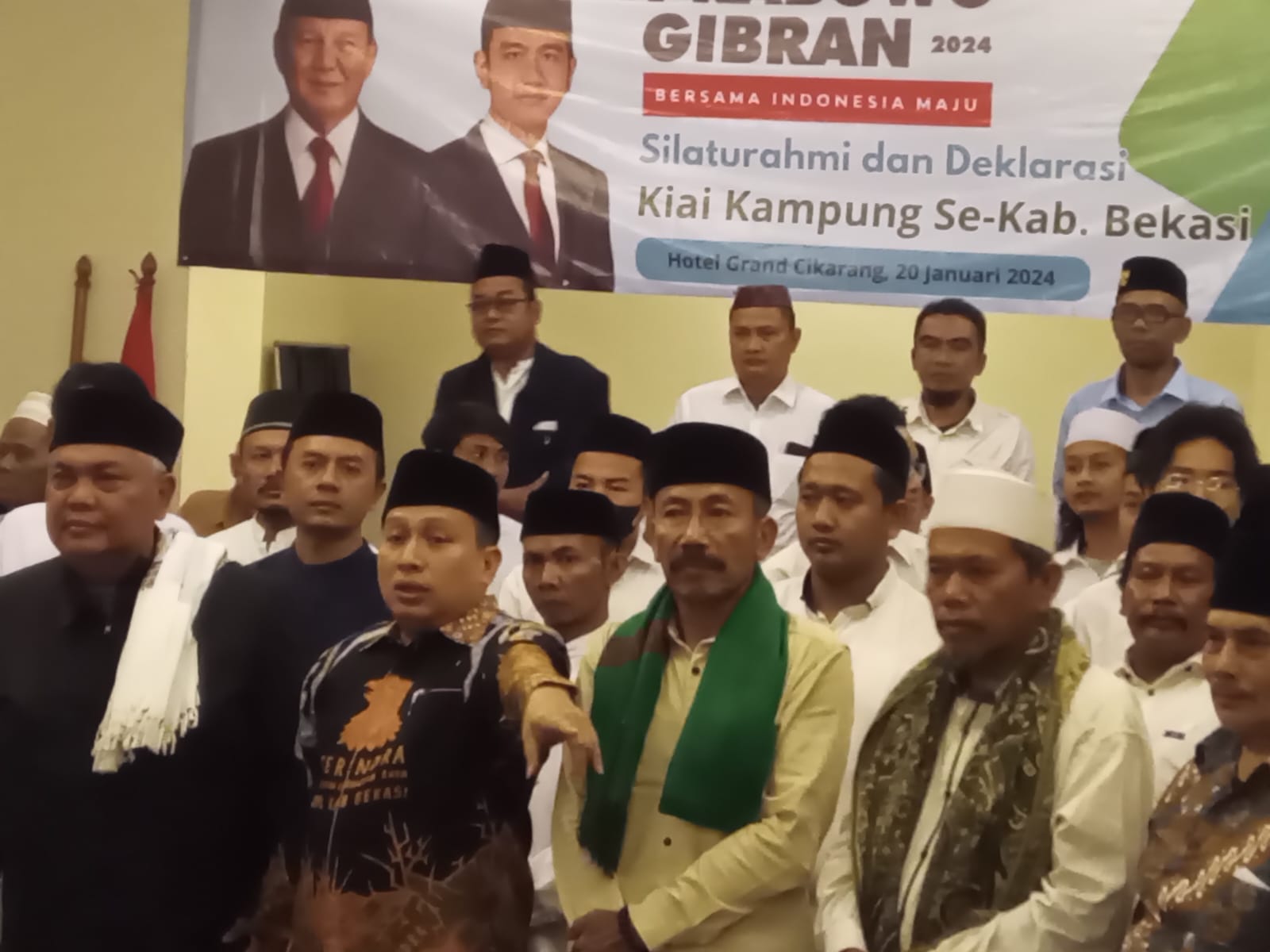 Giliran Kiai se-Kabupaten Bekasi Dukung Prabowo-Gibran
