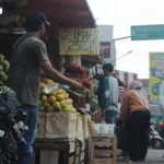 Situasi di kawasan Pasar Ujungberung, Kota Bandung.