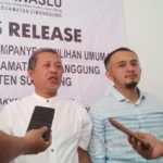 Ketua Panwaslu Kecamatan Cimanggung, Ajang Tayudin, saat dikonfirmasi perihal APK