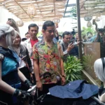 Capres no urut 02 Gibran Rakabuming Raka saat menghadiri acara komunitas Cosplay di Cibinong, Kabupaten Bogor, Rabu (31/1).