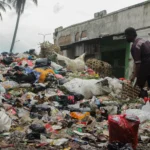 Ilustrasi: Tumpukan sampah di area Pasar Sehat Cileunyi, Kecamatan Cileunyi, Kabupaten Bandung.