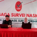 LSN merilis hasil survei terbaru menunjukkan elektabilitas pasangan Prabowo-Gibran hampir menyentuh 50 persen serta mengungguli paslon lainnya.