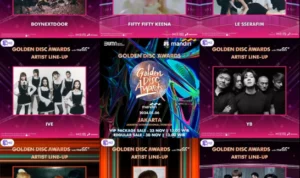 LINE UP serta Live Streaming Golden Disc Awards 2024