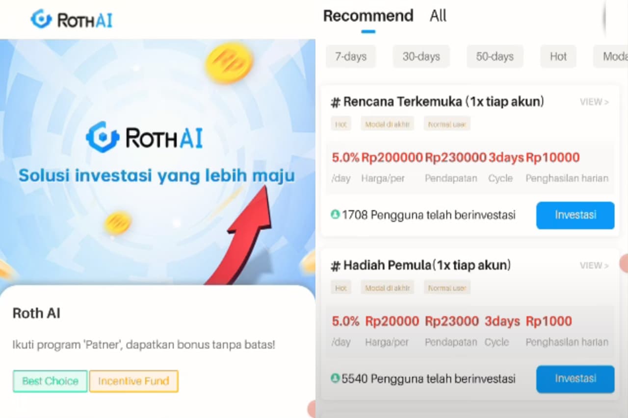 Aplikasi Penghasil Uang Roth AI Apakah Aman Digunakan?