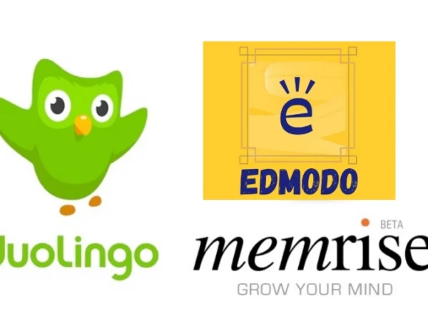 Beberapa logo aplikasi belajar yang direkomendasikan.