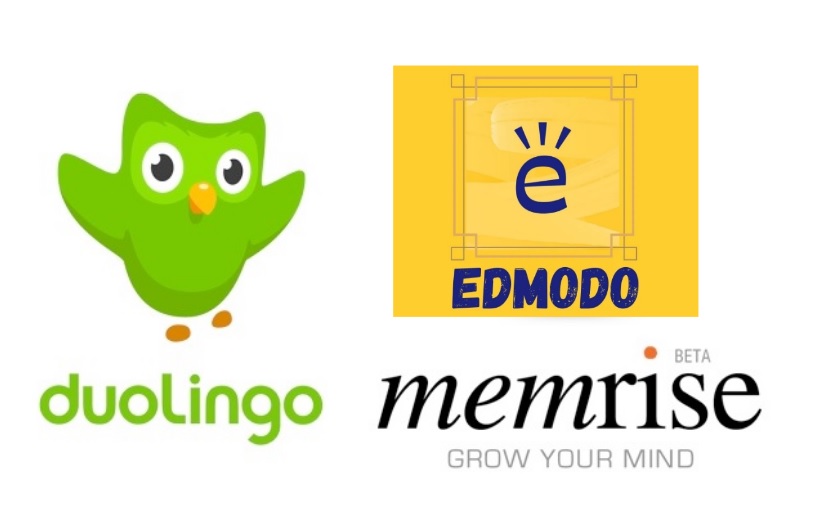 Beberapa logo aplikasi belajar yang direkomendasikan.