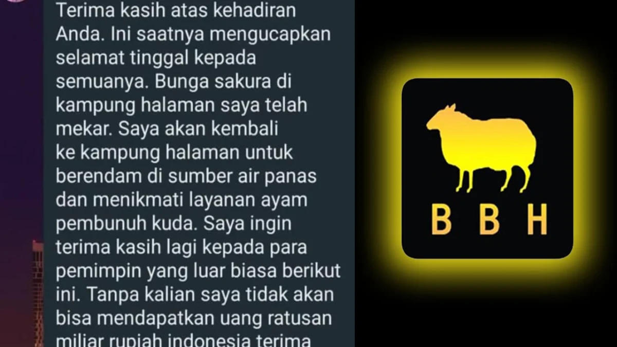 Aplikasi BBH Scam, Pihak Official Mengakui!