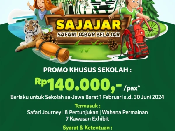 Promo Safari Jawa Barat (Sajajar) Taman Safari Bogor.