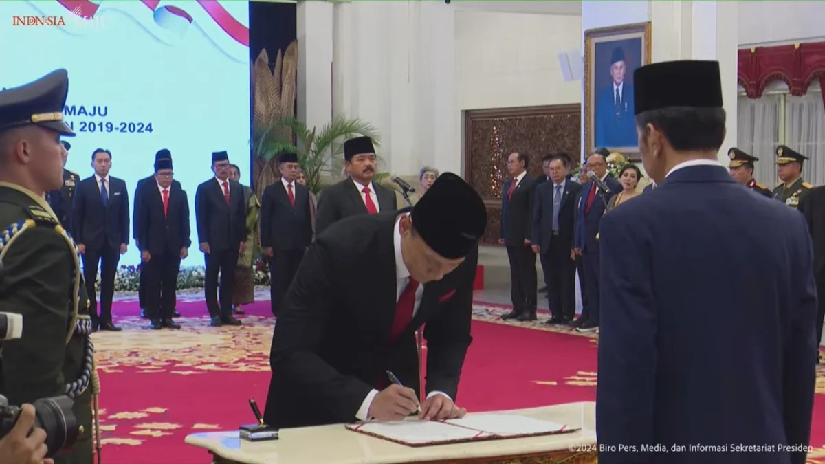 Jokowi lantik AHY sebagai Menteri ATR