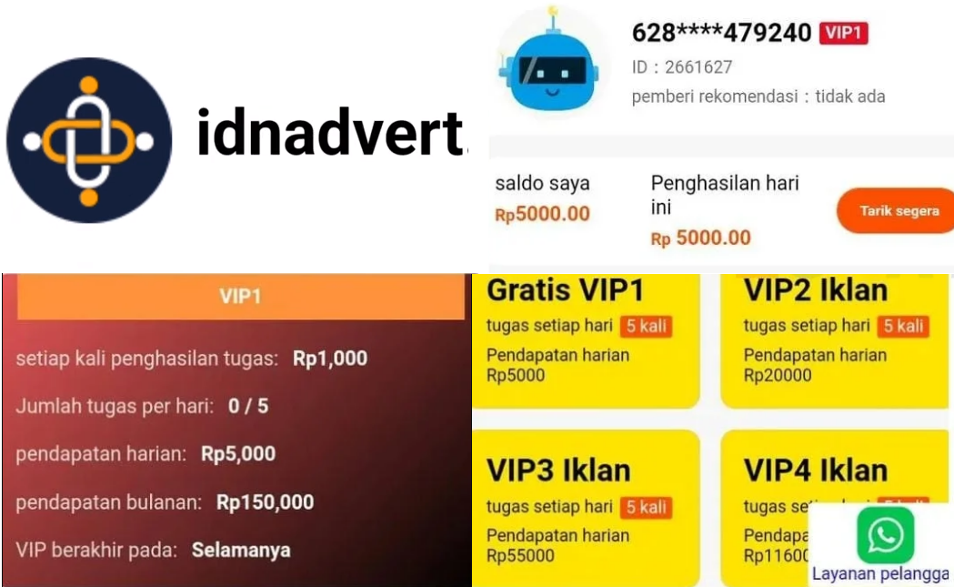 Aplikasi Penghasil Uang Advert Media IDNADVERT