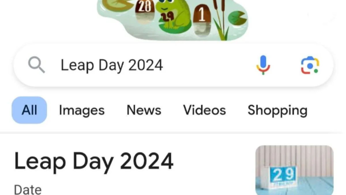 Google Doodle Rayakan Tahun Kabisat
