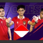 Tangkap layar tim nasional eFootball Indonesia Elga Cahya Putra, Rizky Faidan, dan Akbar Paudie di AFC eAsian Cup Qatar 2024. (ANTARA/Arindra Meodia/youtube.com/AFC Asian Cup)