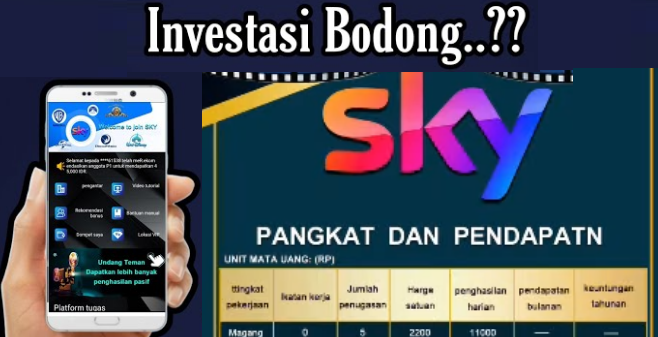 Mengungkap Aplikasi Sky Investasi Bodong Mirip VCCP, dan BBH