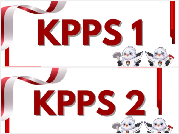 Link PDF Kreatif Tulisan KPPS 1-7 untuk di Meja TPS/ Kolase JabarEkspres.com